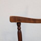 Pair of straw armchairs