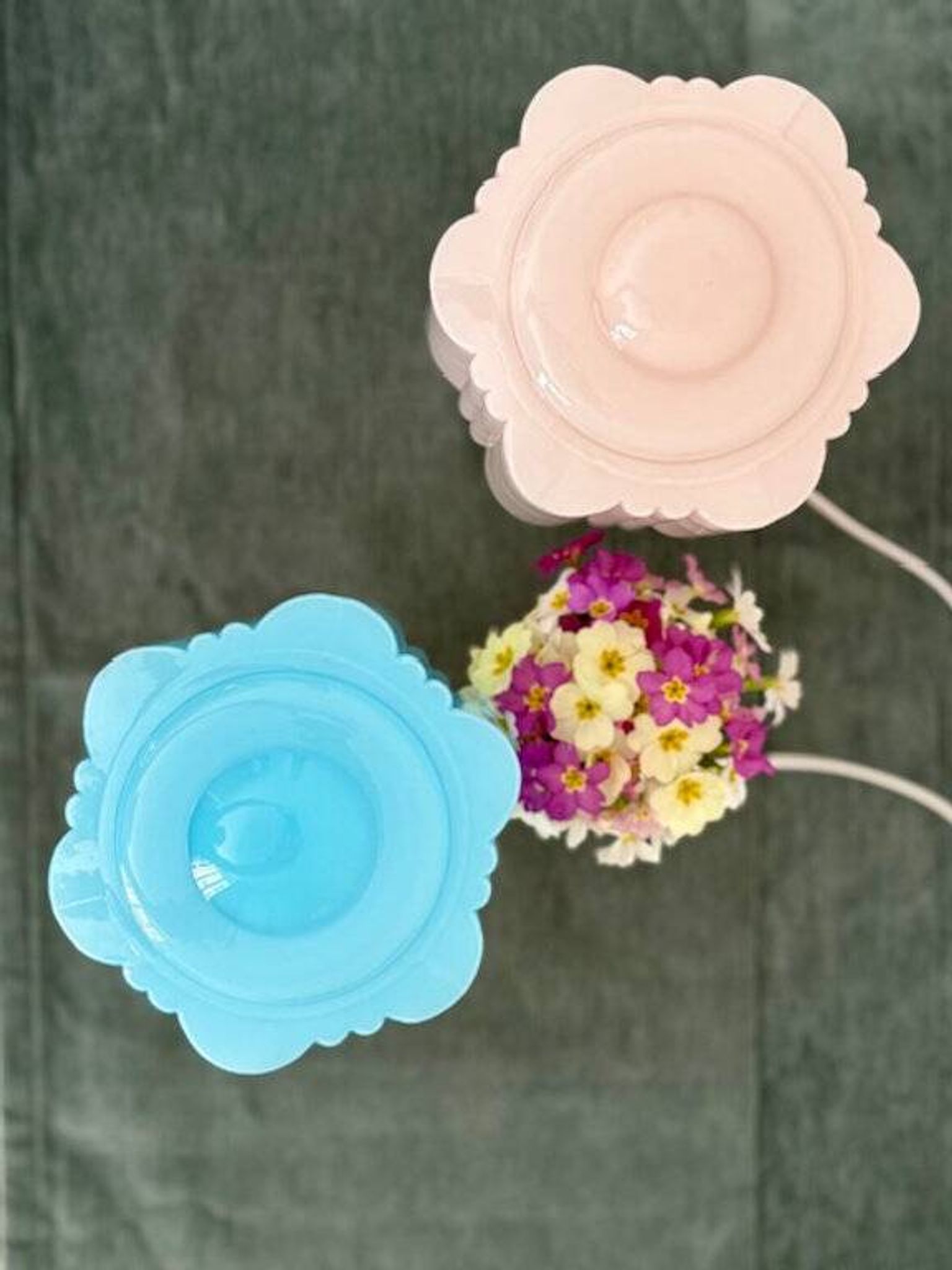 Art Deco lamp from the 1930s in turquoise opaline.