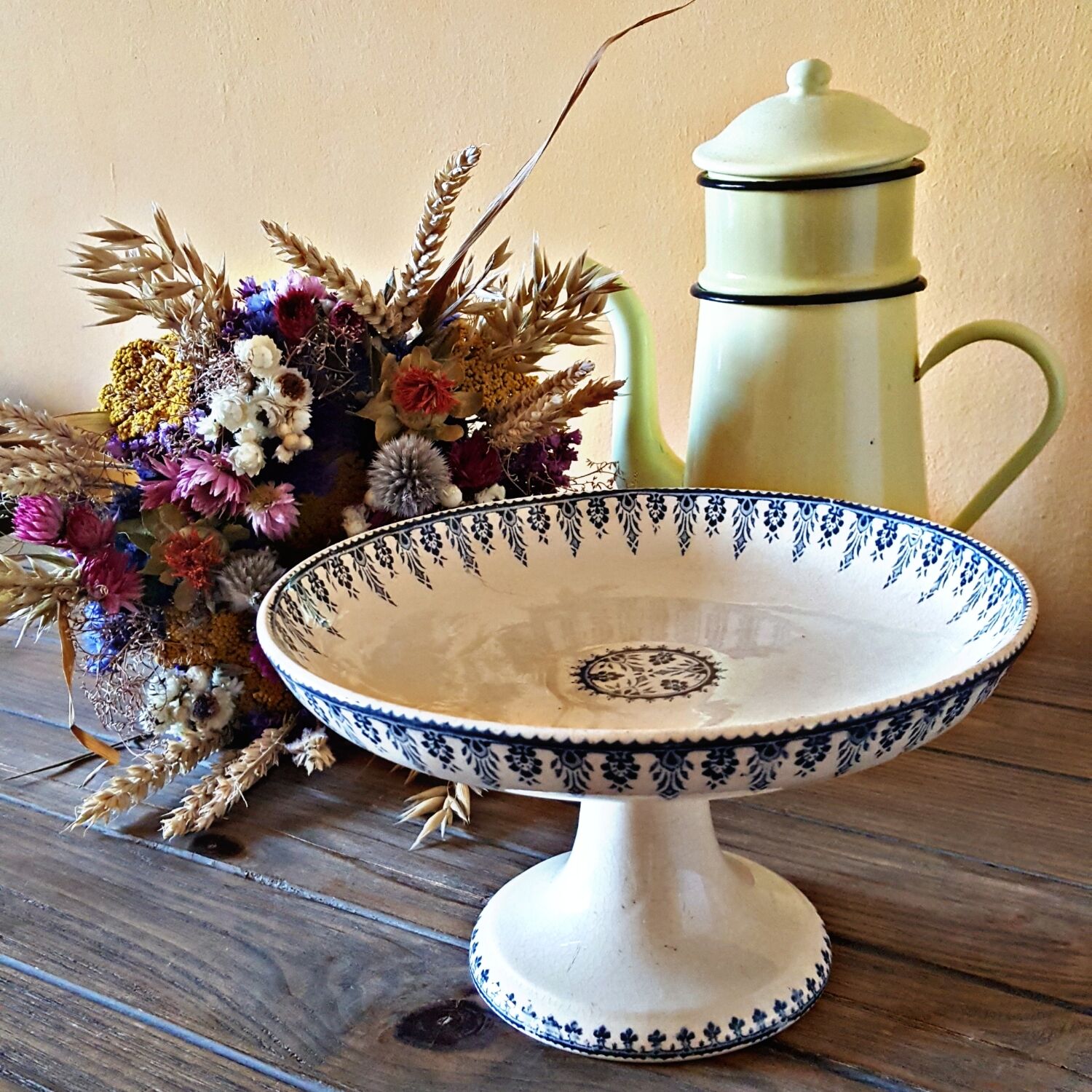 Compotier terre de fer Sarreguemines Digouin model Algiers