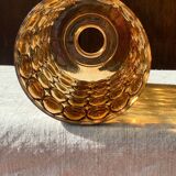 Limburg 1970s amber cloisonné glass ceiling light