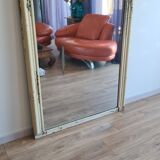 Large shabby chic Louis-Philippe mirror 139 × 106 cm – old-world charm