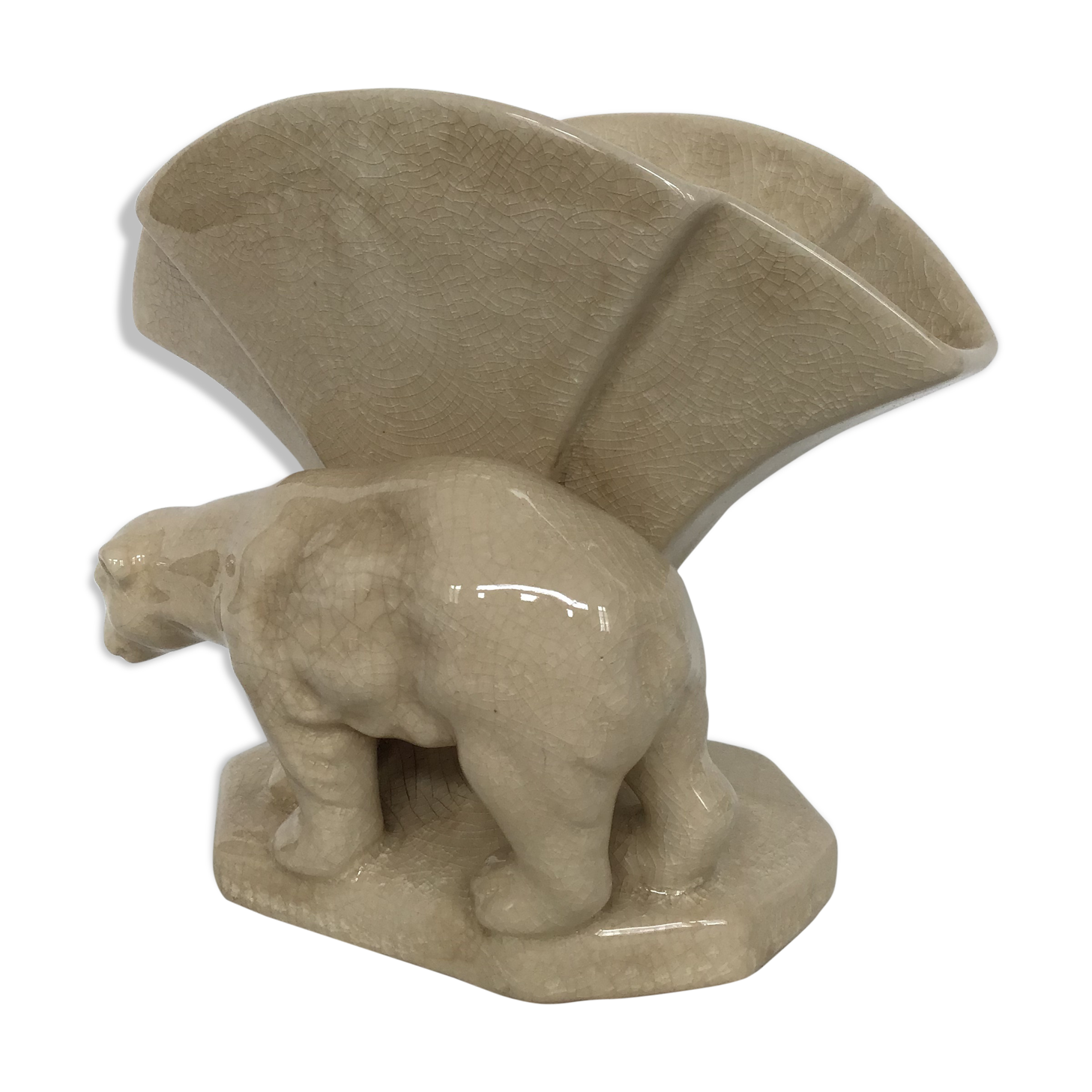 Art deco cracked vase