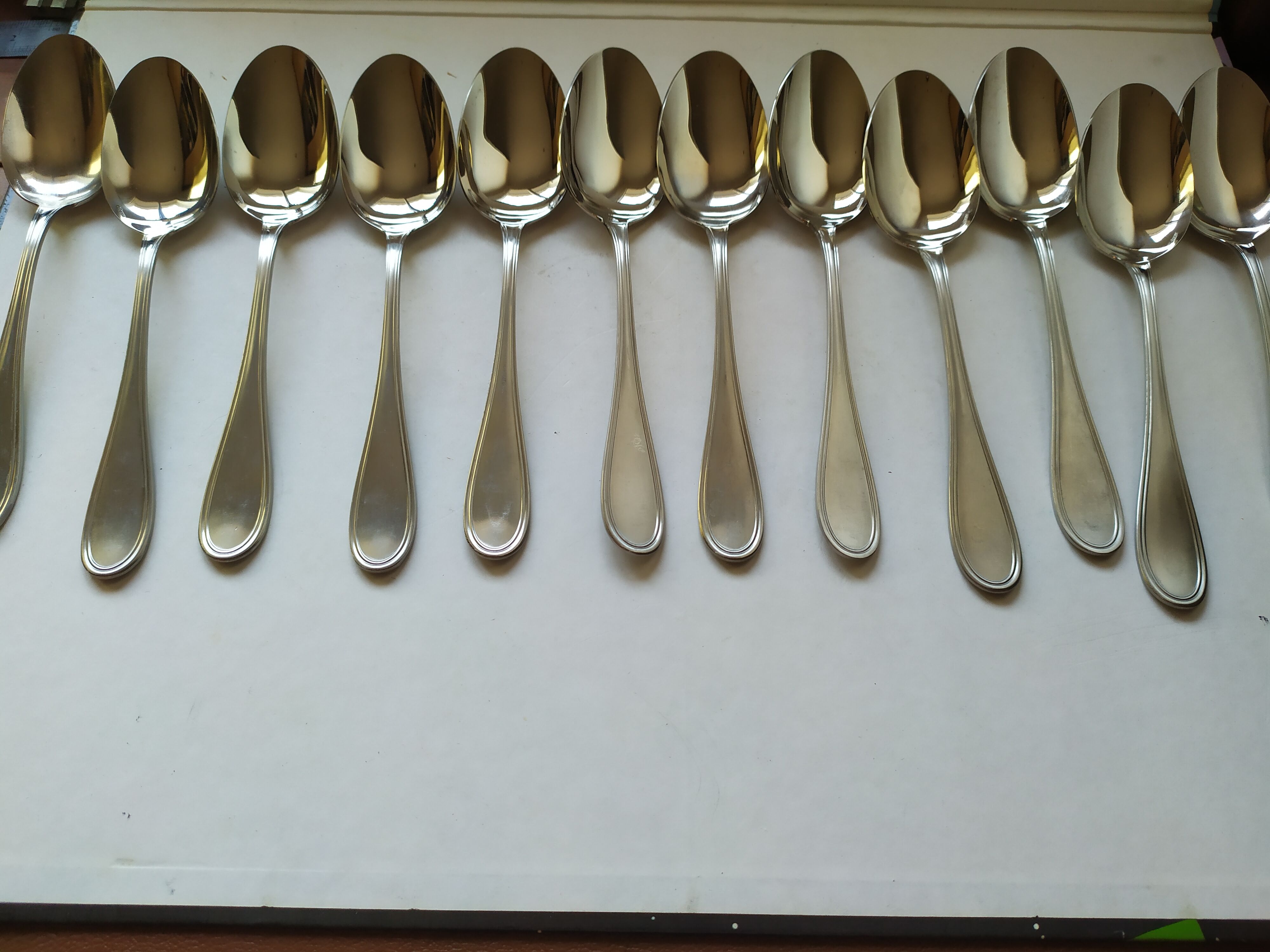 menagere 12 forks 12 large spoonfuls Cabanna 16/10th france