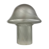 Large mushroom table lamp in clear swirling glass by Peill and Putzler XL 1970