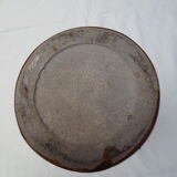 Bouteille ancienne à alcool en grés émaillé
