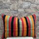 Vintage Berber Kilim cushion cover: Moroccan wool cushion