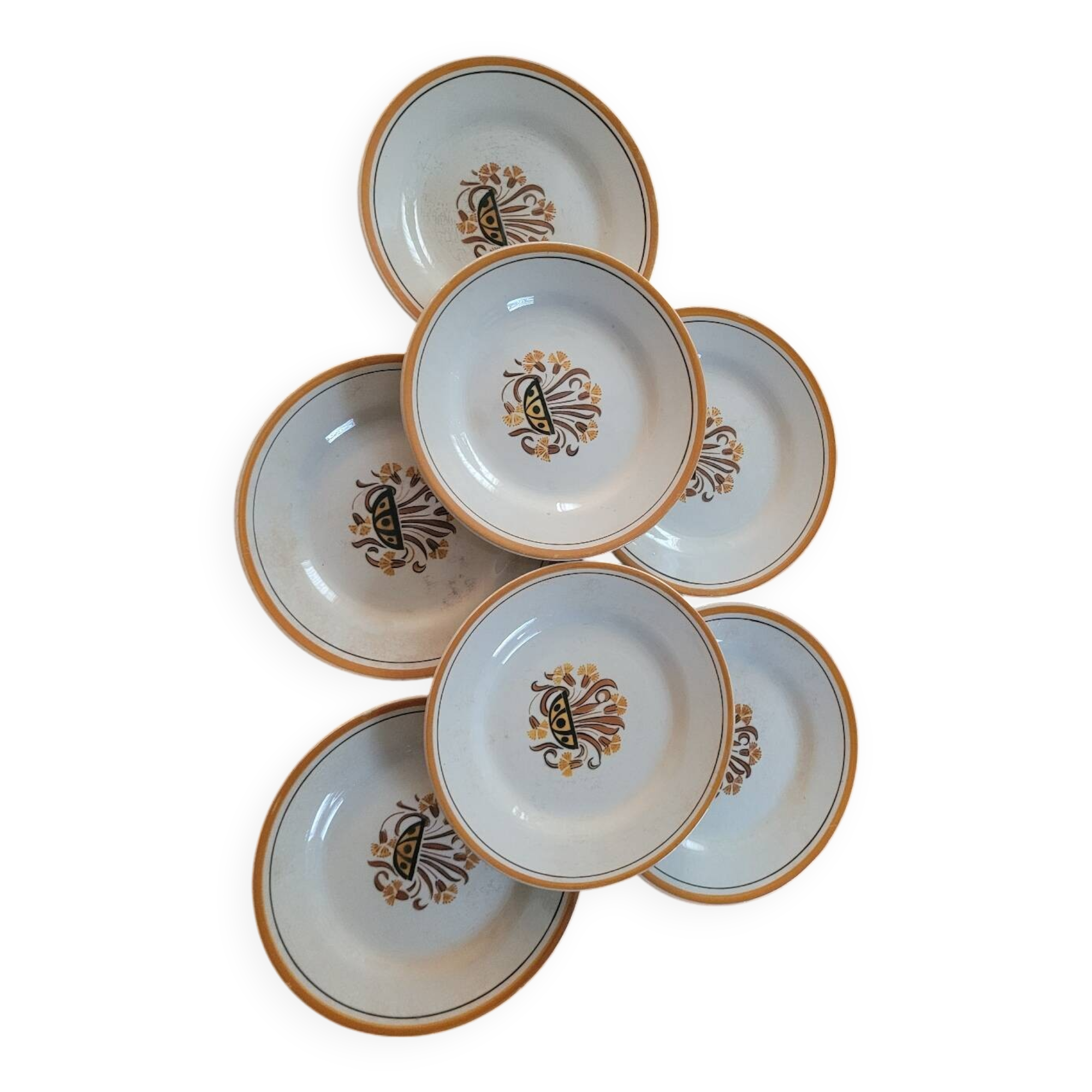 Dessert plates from Creil and Montereau