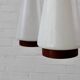 Danish teak ceiling lamp Danish design mid-century 60s