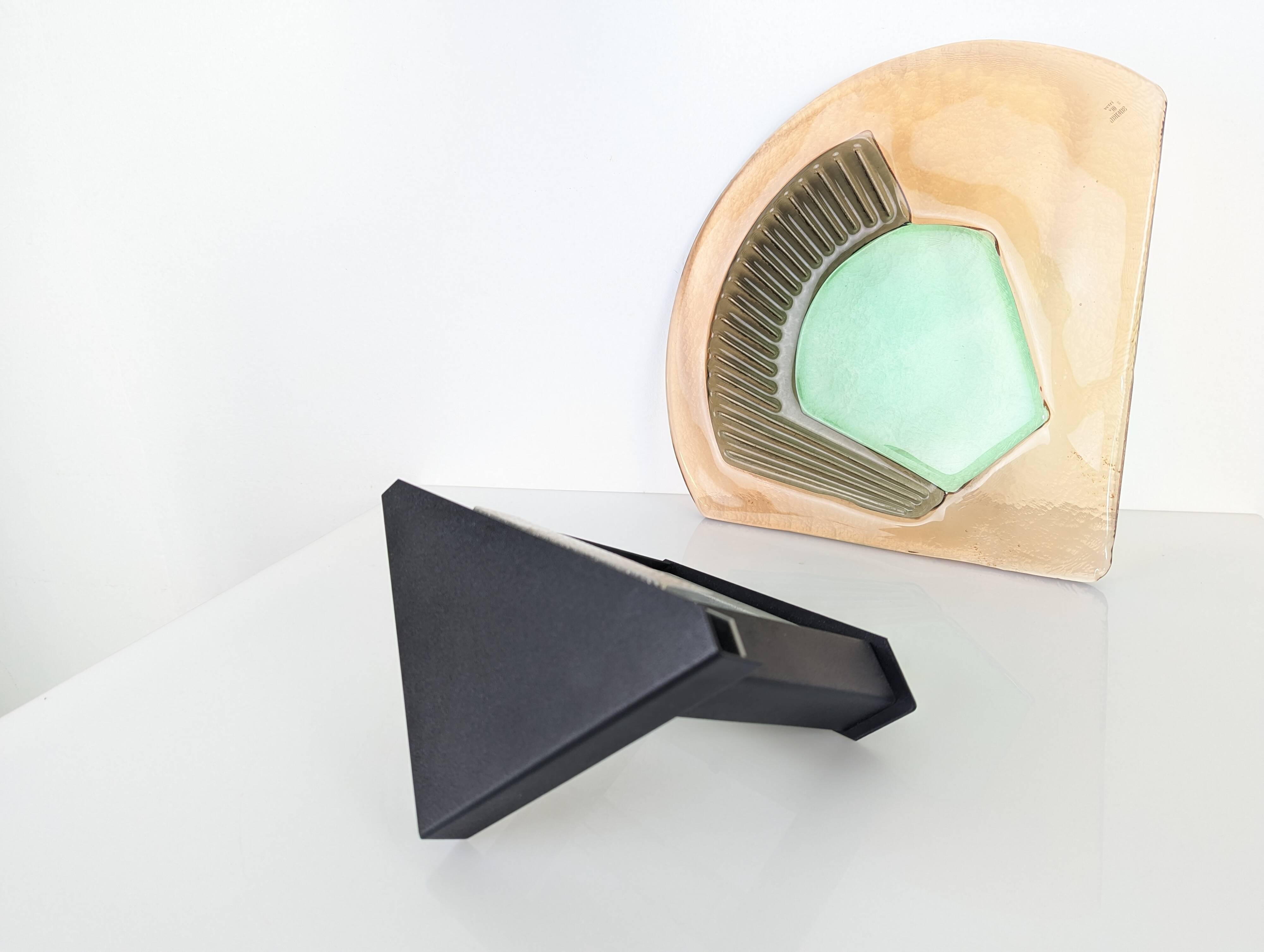 Pair of Vetri Murano Glass Wall Sconces, Italy, 1980s