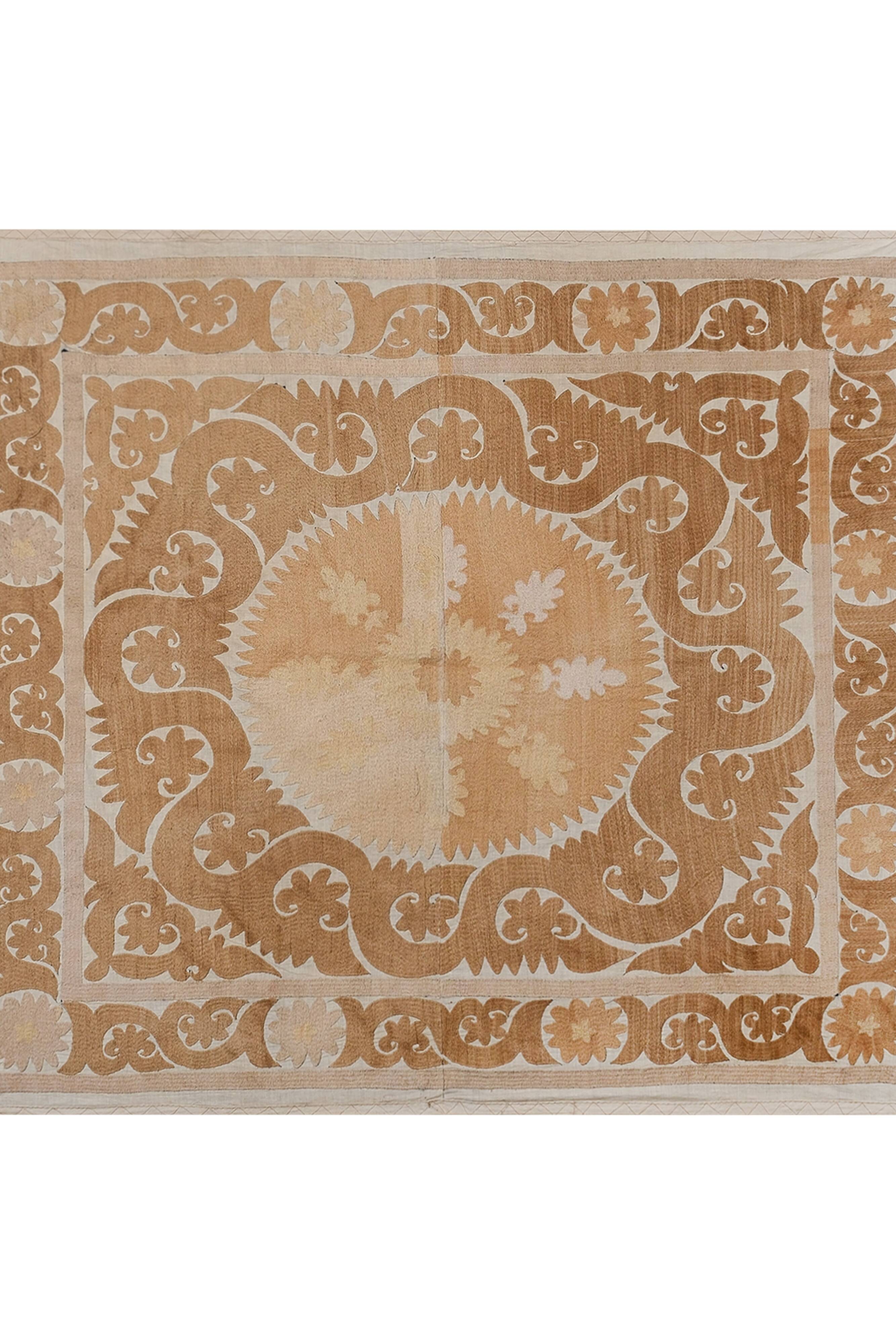 Hand knotted rug, vintage Turkish rug 135x155 cm