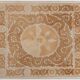 Hand knotted rug, vintage Turkish rug 135x155 cm