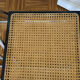 Set of 4 Italian folding chairs with caning.