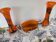 GARNITURE DE CHEMINEE EN PÄTE DE VERRE SIGNEE LEGRAS