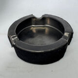 Vintage metal ashtray and hair