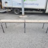 Vintage schoolboy bench