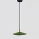 Suspension enamelled sheet plate old green plate, industrial. Year 50