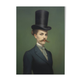 Old portrait - “Les moustachu-es” series