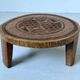 Solid wood monoxyle piece hand-carved.