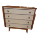 Vintage chest of drawers compass feet