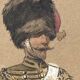 Louis vallet (1856-1940), sous-officier aux guides, 1869 aquarelle encadrée