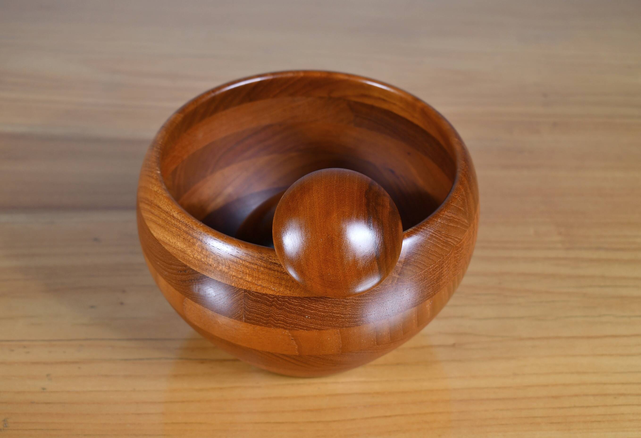 Teak Bowl by Wiggers of Denmark. 1960s