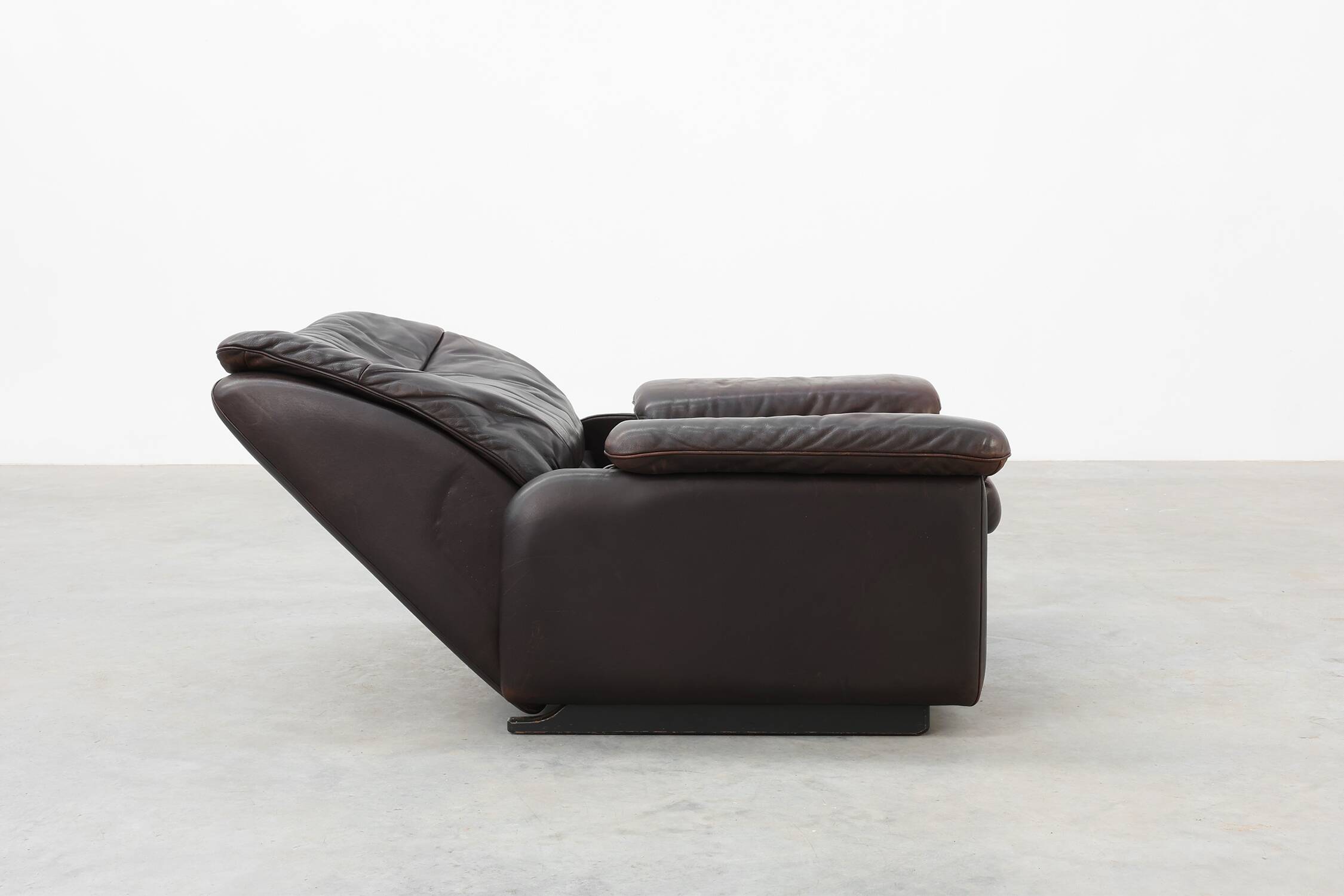Mid-century De Sede DS‑66 brown leather Relax Chair, Switzerland 1960s