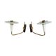 Paire d"appliques design minimalistes