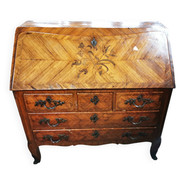 Bureau / secrétaire en bois de rose marque ancien fin 18éme