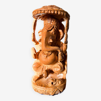 Statuette en bois Ganesh