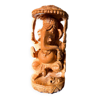 Ganesh wooden statuette