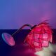 Vintage pink mother-of-pearl angled wall lamp