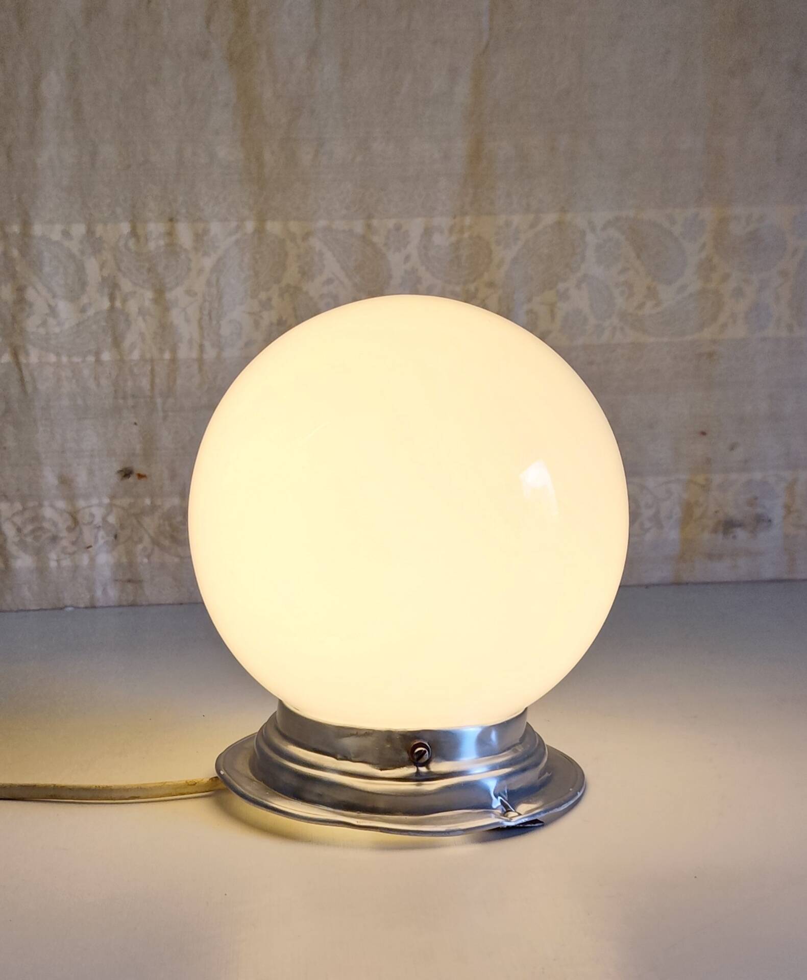 Ceiling light or opaline globe wall light - mid 20th century.