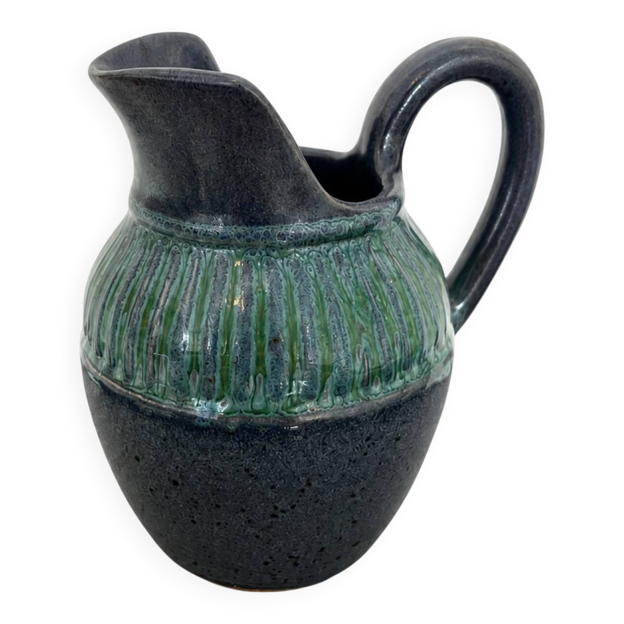 Stoneware jug with glaze