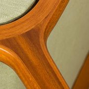 Danish 2-seater sofa in laminated beech and mahogany model AX by Peter Hvidt and Orla Molgaard-Nielsen for Fritz Hansen 1960