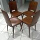 Suite of 4 Chairs by Bistrot Baumann year 1950