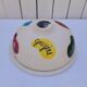Cheese dome plate, ceramic, Elchinger, 1960s design