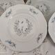 Lot de 7 assiettes plates en porcelaine Czecoslovakia modèle Bohemia
