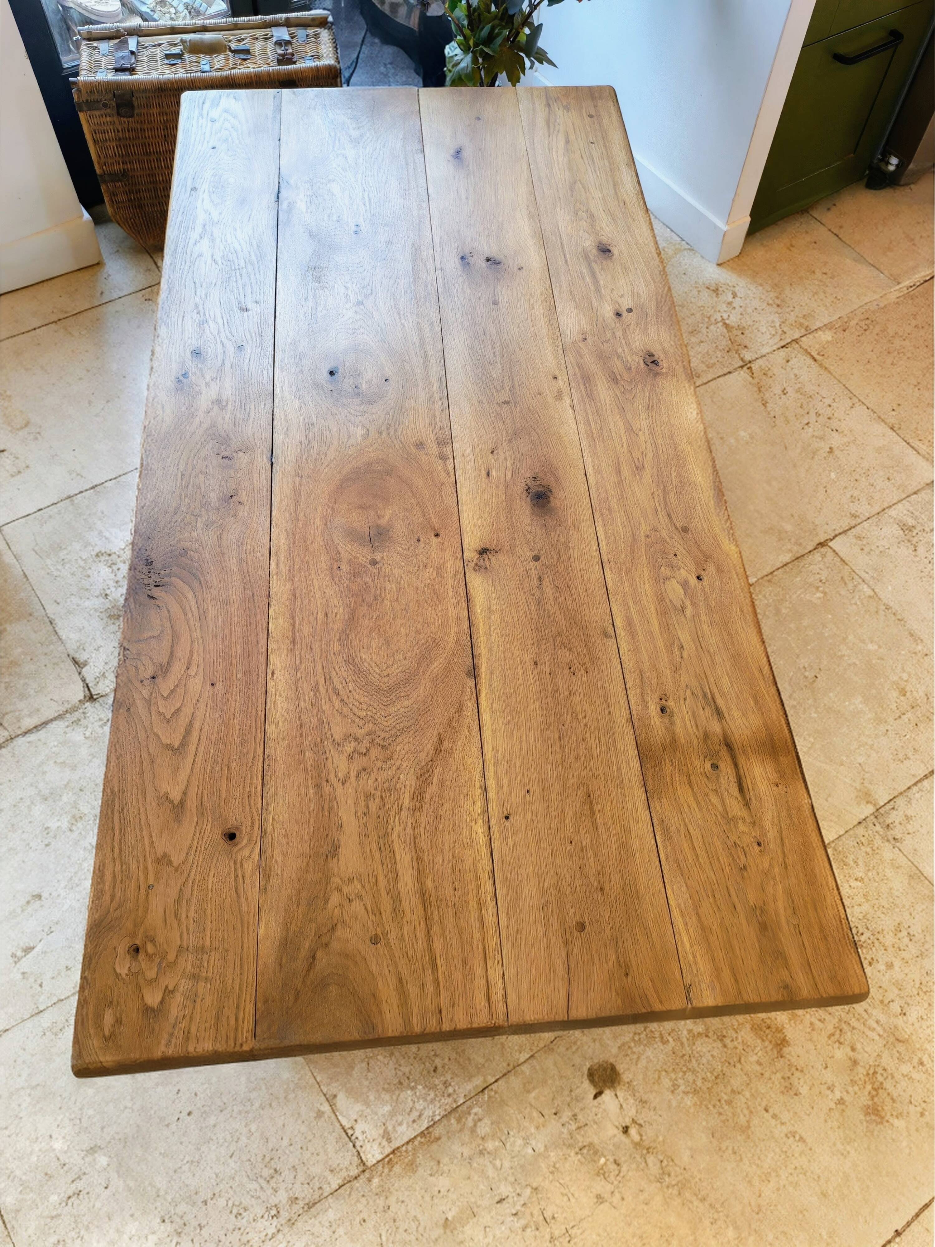Solid oak coffee table