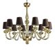 Modern Gold Murano Glass Chandelier in Contemporary Style