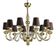 Modern Gold Murano Glass Chandelier in Contemporary Style