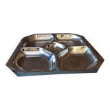Metal compartment dish