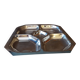 Metal compartment dish