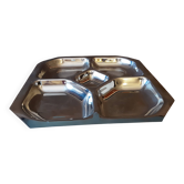 Metal compartment dish