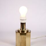 Octagonal brass lamp