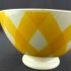 Large yellow bowl in Sarreguemines earthenware.
