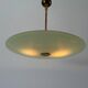 Art Deco ceiling light in green glass, 1940s, Germany