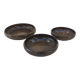 Series of three hollow plates in Jean Marais ceramic