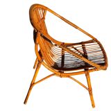 1960s Rattan Armchairs from France