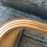 Coffee table Design in vintage curved wood