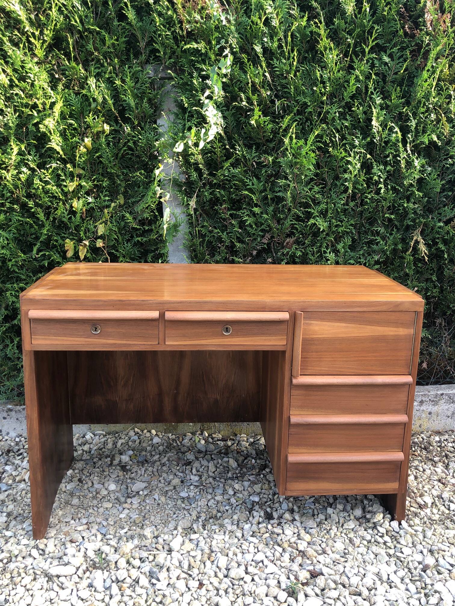 modernist teak desk